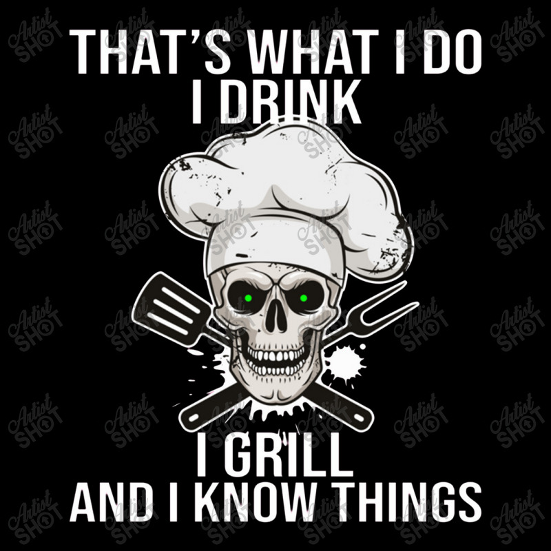 I Drink I Grill And Know Things Cookout Bbq Beer Pitmaster Camo Snapback by atunnasalam | Artistshot