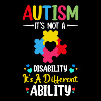 Autism Its Not A Disability Its A Dif T  Shirt Autism It's Not A Disab Flat Bill Snapback Cap | Artistshot