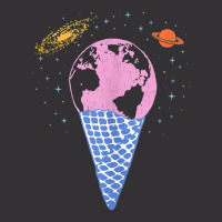 Quirky Earth Ice Cream Cone Saturn Galaxy Pink Blue Orange Vintage Hoodie | Artistshot