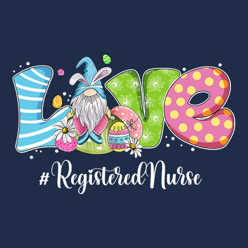 Funny Gnome Bunny Love Registered Nurse Easter Christians T Shirt Baseball Cap | Artistshot