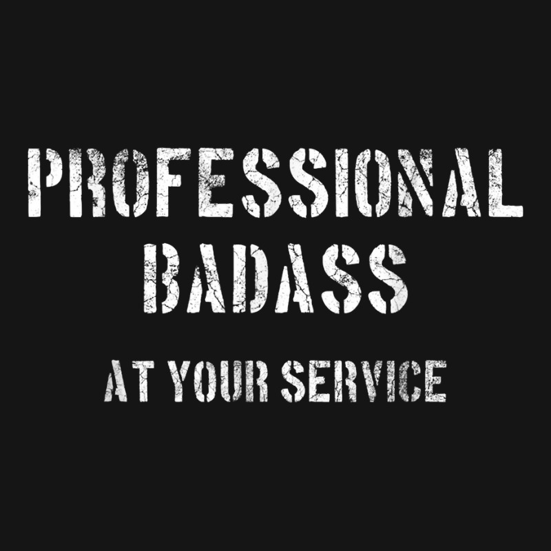 Professional Badass At Your Service Muscle Gym Tough Manly T Shirt Mesh Cap | Artistshot