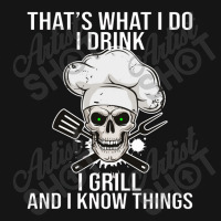 I Drink I Grill And Know Things Cookout Bbq Beer Pitmaster Mesh Cap | Artistshot