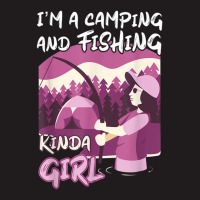 Girl Fishing Rod Campfire Fish Woman Camping And Fishing Waist Apron | Artistshot