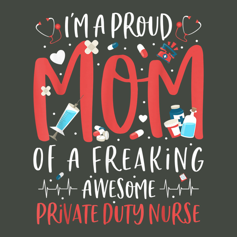 Proud Mom Of A Freaking Awesome Private Duty Mothers Day T Shirt Trucker Cap by MoczoTenleigh | Artistshot