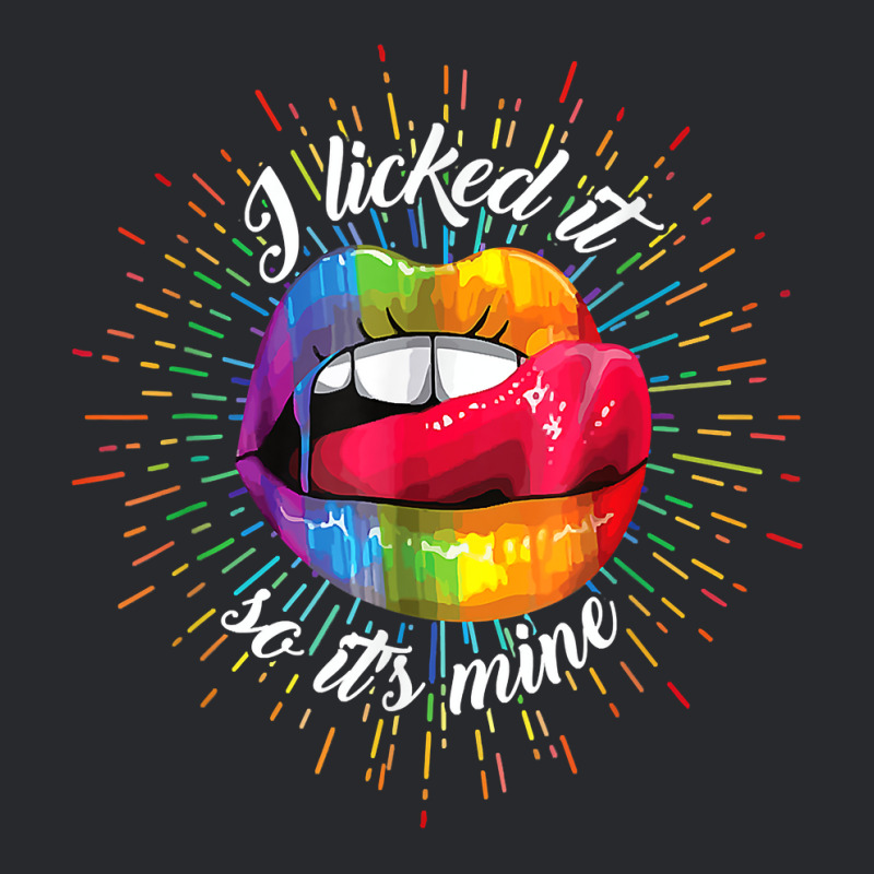 Lgbt Pride Lgbtq I Licked It So It's Mine Sexy Rainbow Lips T Shirt Trucker Cap by ranmarbunathoo90 | Artistshot