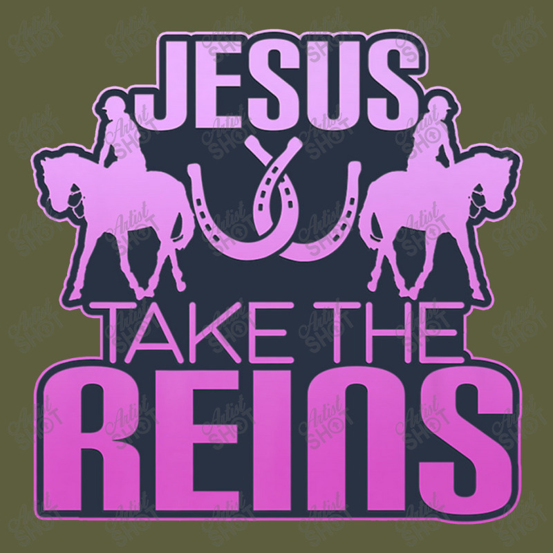 Jesus Take The Reins Cool Race Horse Premium Camo Snapback | Artistshot