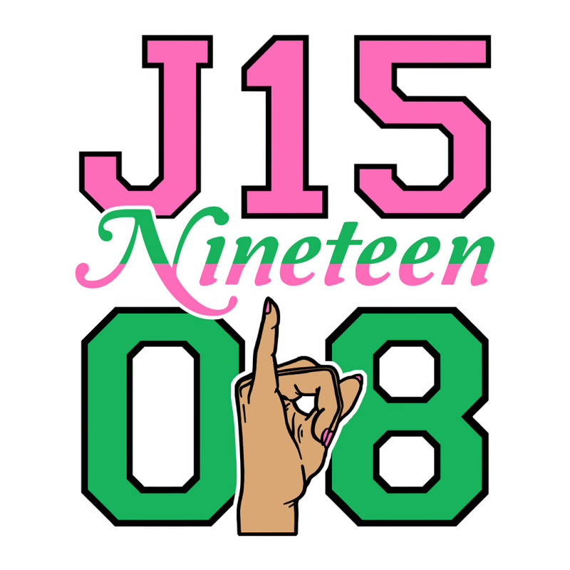 J15 Nineteen 08 Founder's Day Aka Women Hand Sign Sweatshirt Cub Paper Bag - 8 X 4 1/2 X 10 1/4 | Artistshot