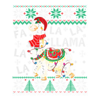 Fa La La Llama Christmas Santa Hat Lights Ugly Sweater 136 Jumbo Paper Bag - 18 X 7 X 18 3/4 | Artistshot