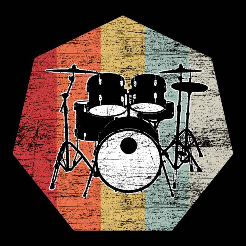 Retro Drummer Music Musical Instrument Drums V-Neck Tee by LemonJack | Artistshot