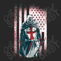 Jesus Crusader Warrior Vintage American Flag Knight Templar Men's T-shirt Pajama Set | Artistshot