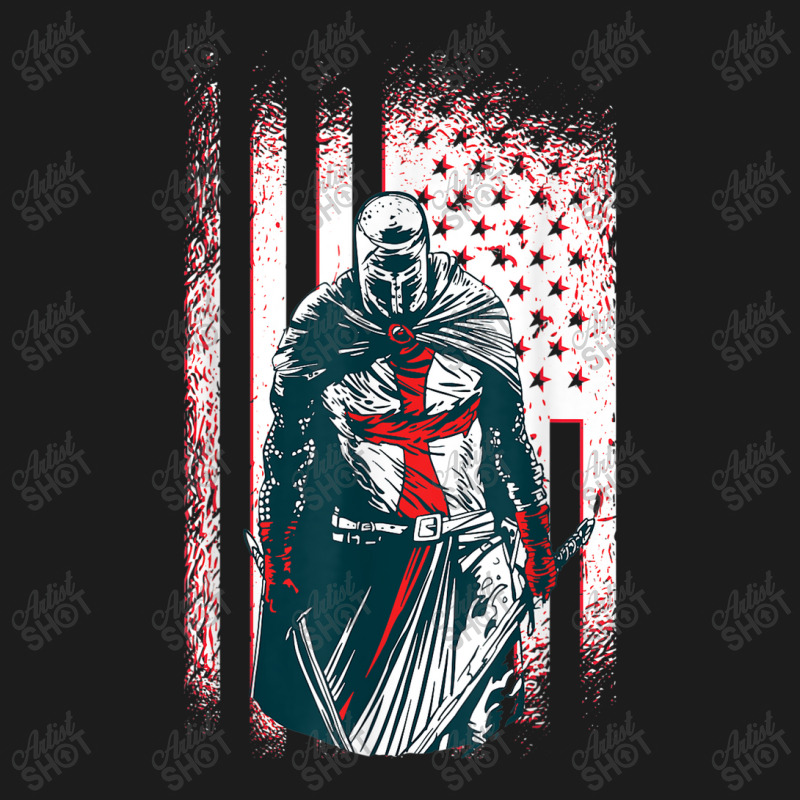 Jesus Crusader Warrior Vintage American Flag Knight Templar Hoodie & Jogger Set | Artistshot