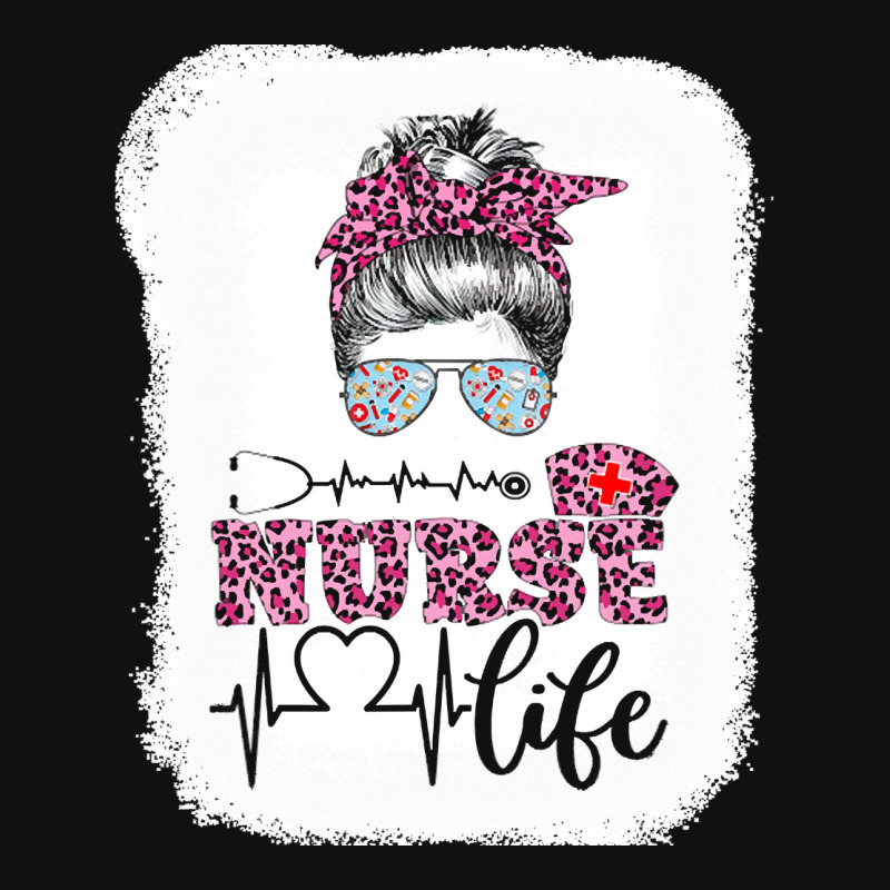 Nurse T  Shirt Nurse Life Leopard Registered Nurse, Cna, Nursing Schoo Baby Bibs | Artistshot