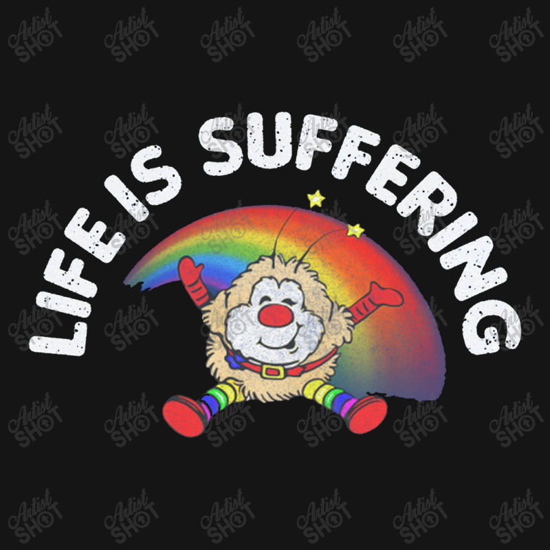 Life Is Suffering,nihilist Rainbow Brite Design,life Is Suffering Mesh cap by bedaopini | Artistshot