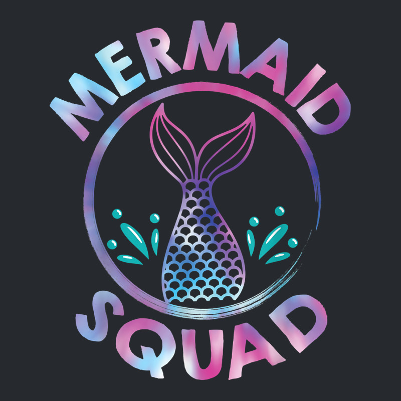 Mermaid Squad Mermaid Tail Toddler Girls Birthday Outfit T Shirt Flat Bill Snapback Cap | Artistshot