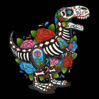 Rex Dinosaur Animal Sugar Skull Mexico Calavera Dia De Los Muertos Long Sleeve Baby Bodysuit | Artistshot