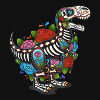 Rex Dinosaur Animal Sugar Skull Mexico Calavera Dia De Los Muertos Baby Bibs | Artistshot