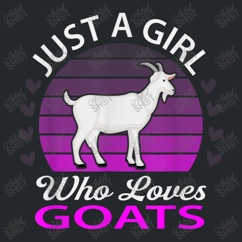 Just A Girl Who Loves Goat Farm Animal Crewneck Sweatshirt by Yuh2105 | Artistshot