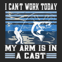 I Can't Work Today My Arm Is In A Cast Retro Vintage Fishing Men's T-shirt Pajama Set | Artistshot