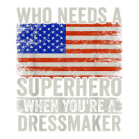 Funny Dressmaker Superhero Vintage Tee For Men Dad T Shirt Star Paper Bag - 13 X 7 X 13 | Artistshot