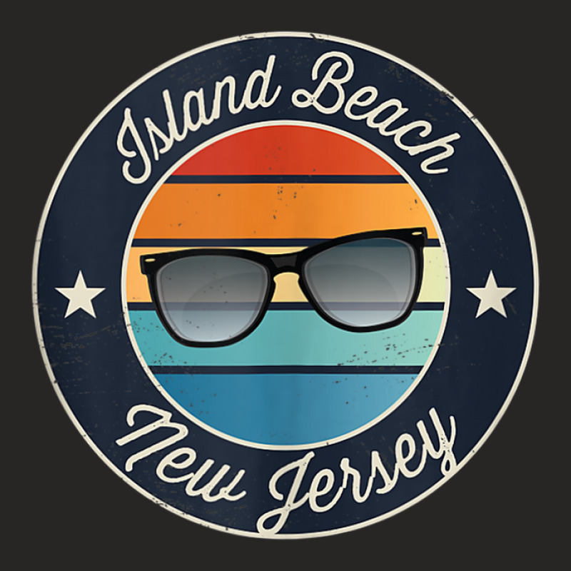 Island Beach New Jersey Souvenir Graphic Tank Top Ladies Fitted T-Shirt by Tiktify | Artistshot