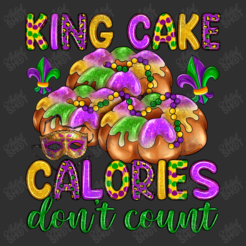 King Cake Calories Don T Count Adjustable Cap - Leatherette Patch | Artistshot