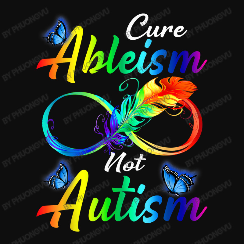 Autism Awareness Cure Ableism Not Autism Infinity T Shirt Crop Top by phuongvu | Artistshot