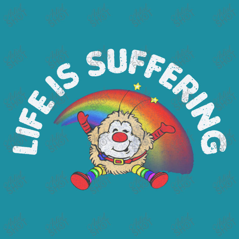 Life Is Suffering,nihilist Rainbow Brite Design,life Is Suffering Flat Bill Snapback Cap by bedaopini | Artistshot