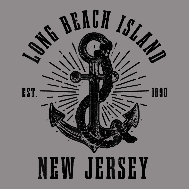 Long Beach Island Est. 1690 New Jersey Vintage Nautical T Shirt Flat Bill Snapback Cap by marshall0976 | Artistshot