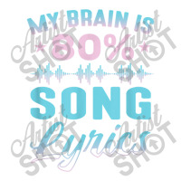 My Brain Is 80 Song Lyrics Funny Singer Catchy Tune Lyrics Character V Debie Paper Bag - 10 X 5 X 13 | Artistshot