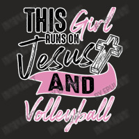 Cool Volleyball Funnyn Girl Run On Ladies Fitted T-shirt | Artistshot