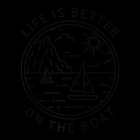 Life Is Better On The Boat Boating Sailing Ocean Beach Sea Raglan Base V-neck Tee | Artistshot