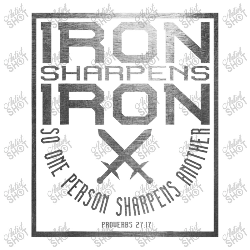 Iron Sharpens Iron  Holy Christian Bible Verse Animations Characters Mart Paper Bag -13 X 7 X 17 | Artistshot