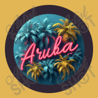 Aruba Design With Black Border And Neon Lettering Vintage Hoodie And Short Set | Artistshot