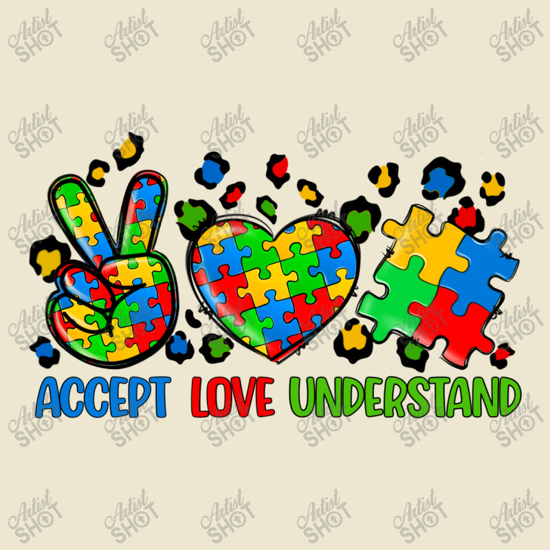 Accept Love Understand Autism Cropped Hoodie by CowGirlArtShop | Artistshot