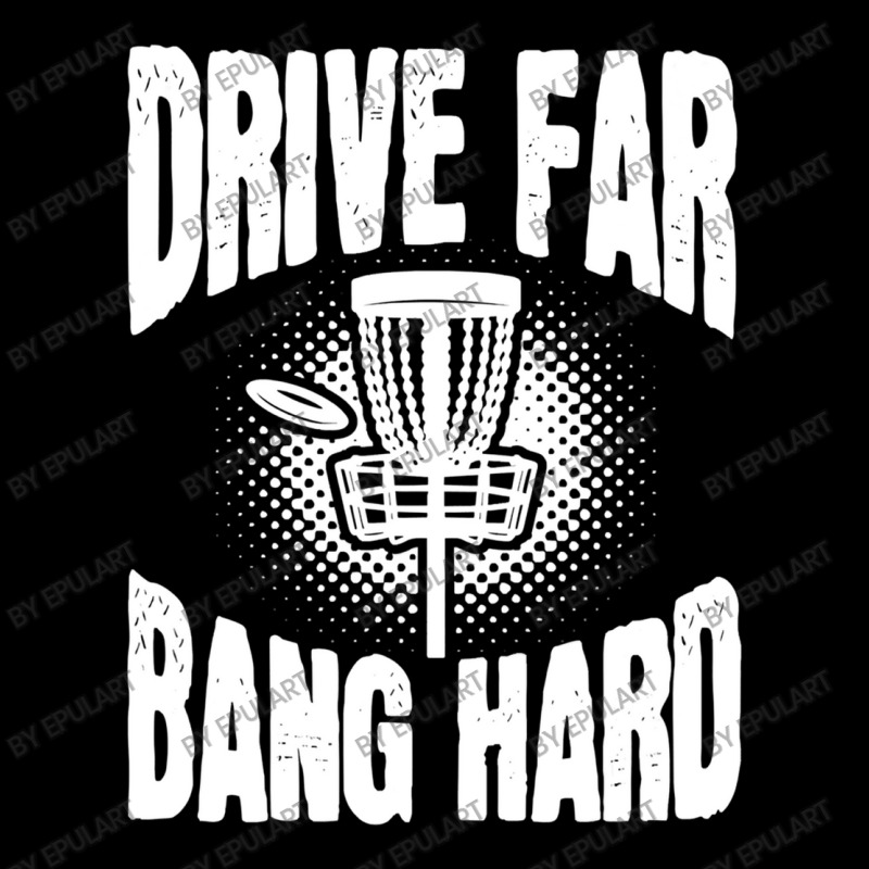 Drive Far Bang Hard Frisbee Golf Frolf V-neck Tee | Artistshot