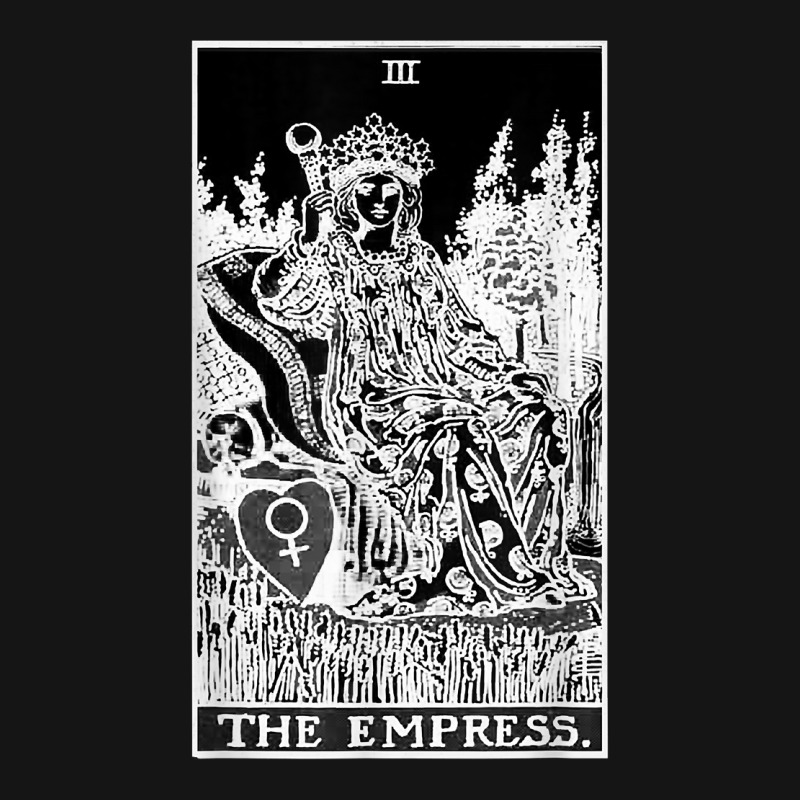 The Empress Tarot Card Iii Black And White Card Number 3 T Shirt Mesh ...