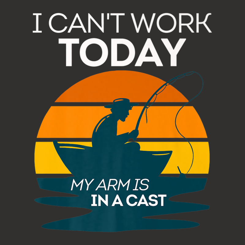 Mens I Can't Work Today My Arm Is In A Cast Funny Fishing Vintage Prem Champion Hoodie | Artistshot