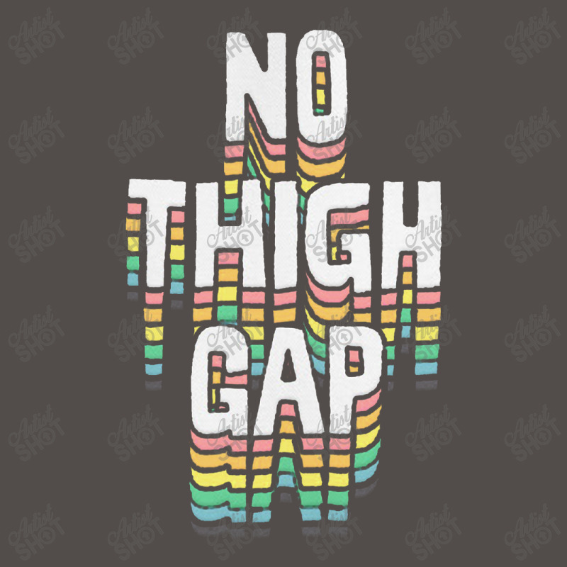 No Thigh Gap Original Body Positivity Typography Design Flat Bill Snapback Cap | Artistshot