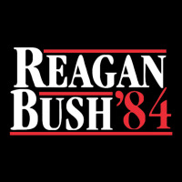 Reagan Bush '84 80's Flat Bill Snapback Cap | Artistshot