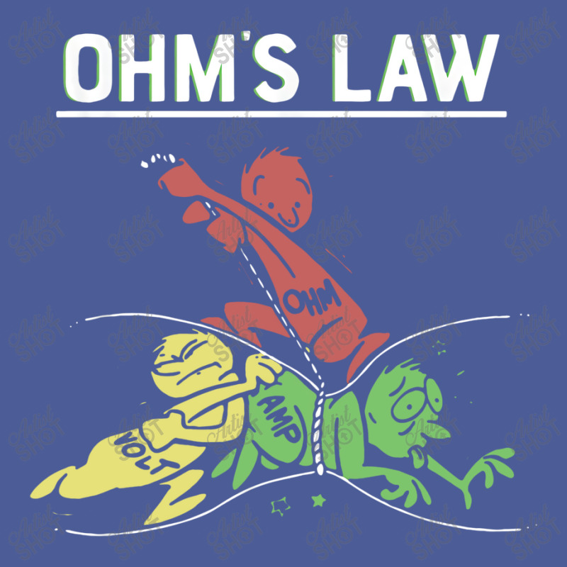 Ohms Law Funny Flat Bill Snapback Cap by Loris Asa | Artistshot