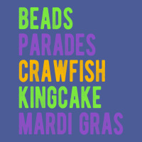 Beads, Parades, Crawfish, Kingcake, Mardi Gras T Shirt Flat Bill Snapback Cap | Artistshot