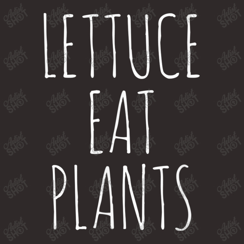 Lettuce Eat Plants Funny Vegan Basic Racerback Tank by Yuh2105 | Artistshot