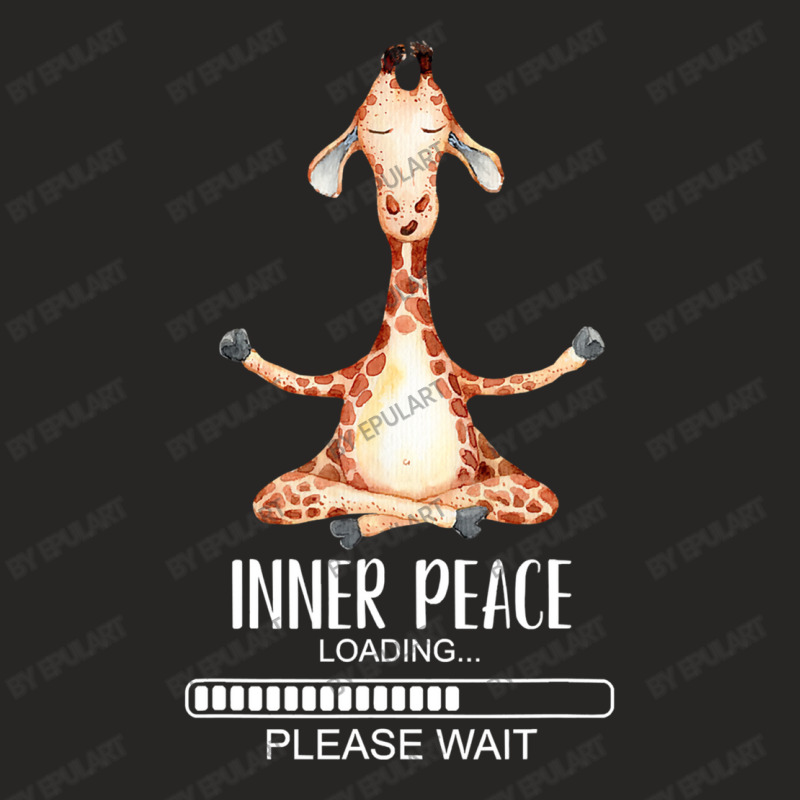 Funny Meditation Giraffe Lovers Inner Ladies Fitted T-Shirt by EpulArt | Artistshot