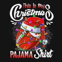 American Football This Is My Christmas Pajama Football Christmas Light Mesh Cap | Artistshot