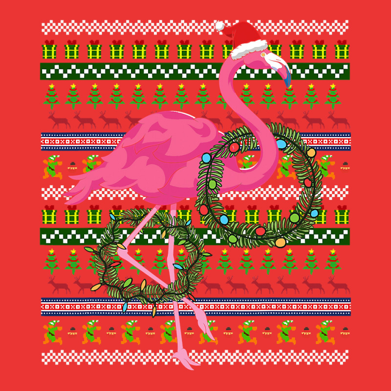 Flamingo Tropical Exotic Bird Ugly Christmas Animal Lover Merry Xmas F Mesh cap by hopelessoon | Artistshot