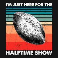 Football Im Just Here For The Halftime Show Football Player Mesh Cap | Artistshot