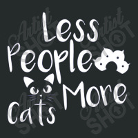 Less People More Cats Women's Triblend Scoop T-shirt | Artistshot