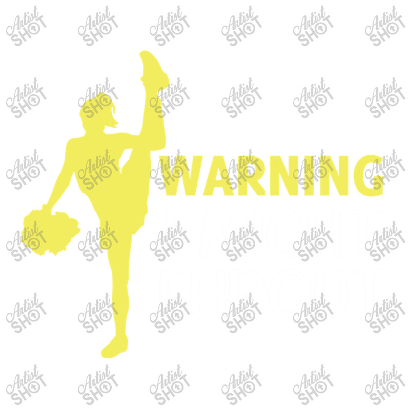 Funny Cheerleader Warning I Might Flip Out Dancing Squad Debie Paper Bag - 10 X 5 X 13 | Artistshot