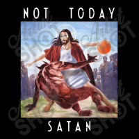 Not Today Satan Jesus Vs Satan In Basket V-neck Tee | Artistshot