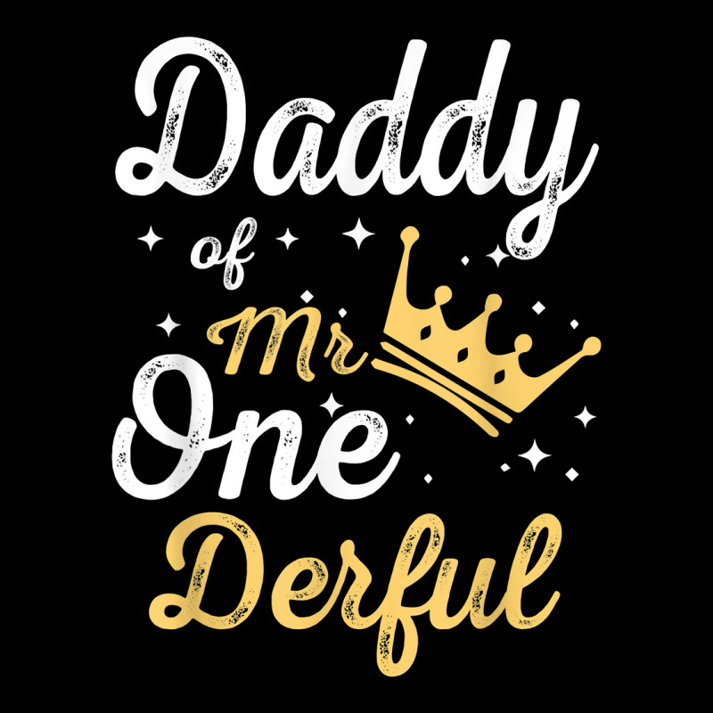 Daddy Of Mr Onederful 1st Birthday One Derful Matching T Shirt Landscape Canvas Print | Artistshot